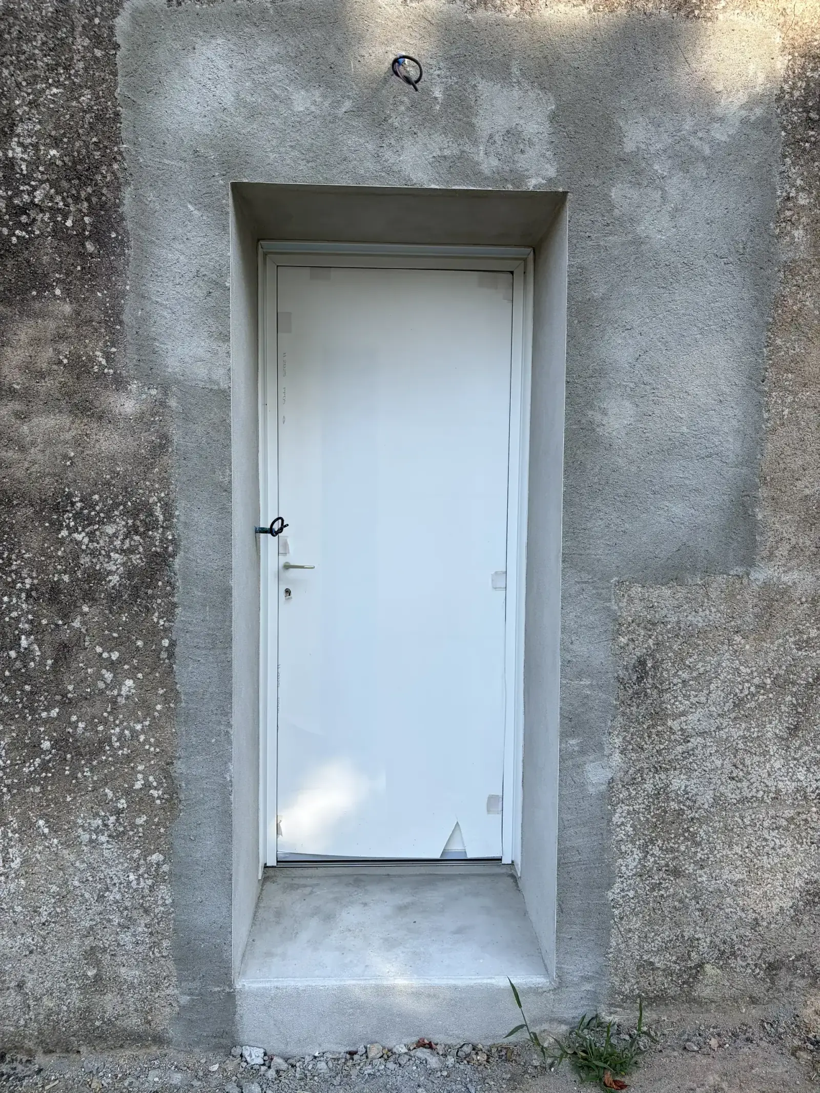 Création d'une ouverture avec habillage d'enduit